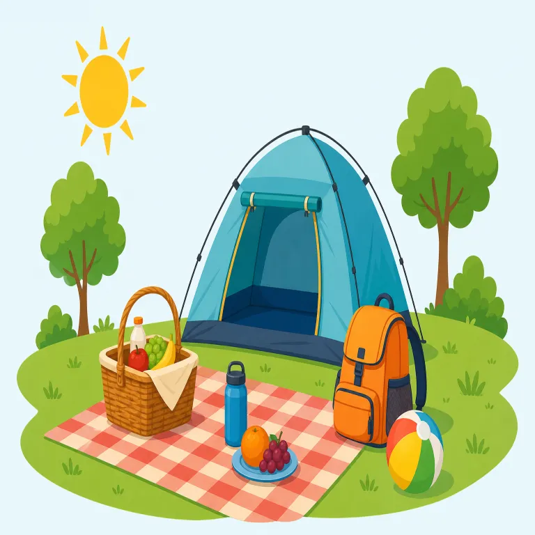 outdoor（屋外・形容詞）の覚え方イラスト — out + door で「戸の外」と分けると覚えやすいです