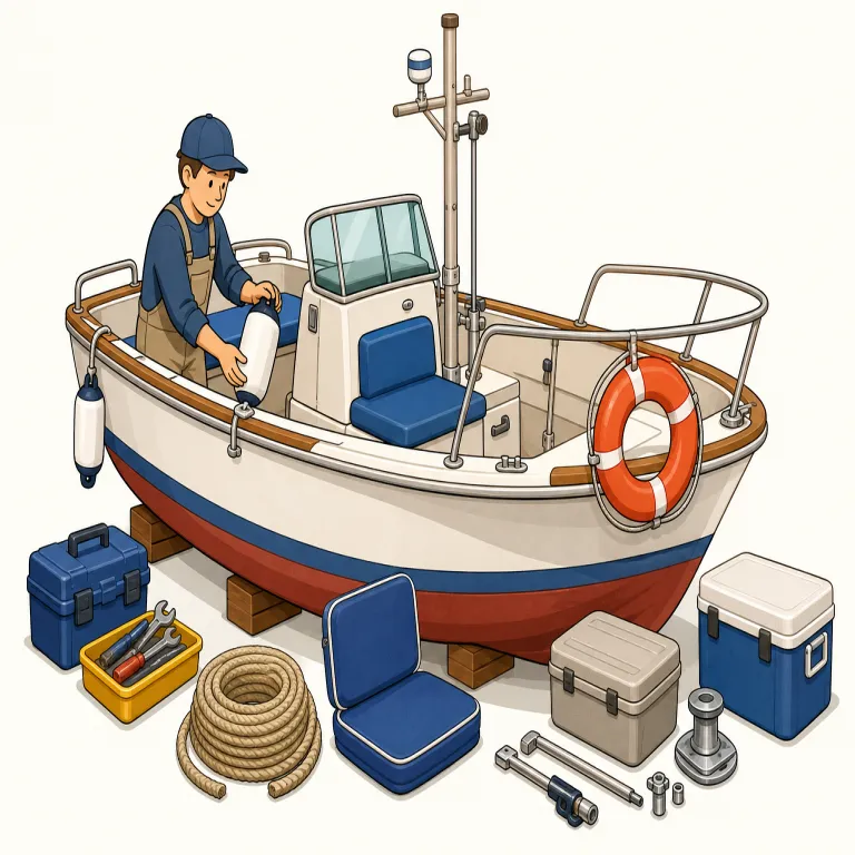 outfitting（艤装・noun）の覚え方イラスト