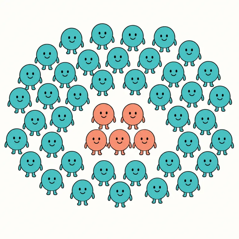 outnumber（数が多い・動詞）の覚え方イラスト — `out-` は「上回る」の感覚で覚えると定着しやすいです