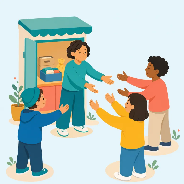 outreach（支援活動 / 奉仕活動・名詞）の覚え方イラスト — まず reach は「手が届く・連絡する」、そこから句動詞 reach out で「こちらから手を伸ばす」と覚えるとよいです