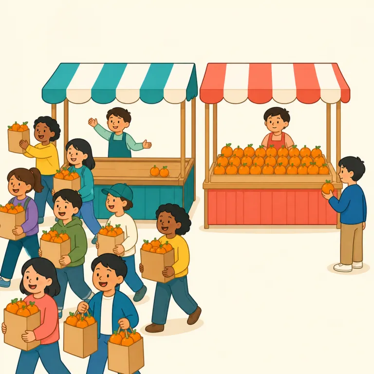 outsold（～より多く売れた・動詞）の覚え方イラスト — out- は「外へ」よりも「上回って」の感覚で覚えると定着しやすい