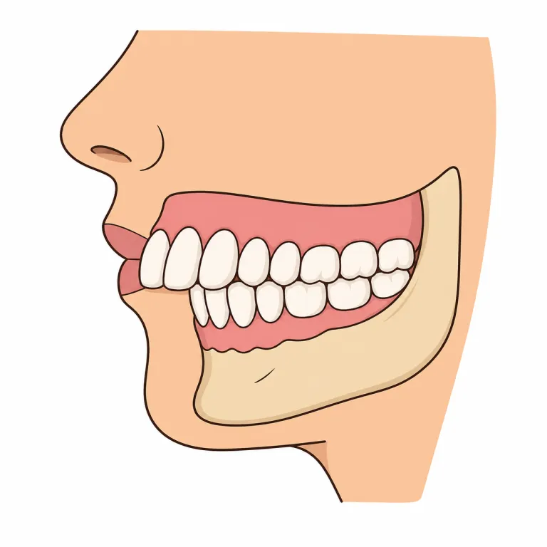 overbite（過咬症・noun）の覚え方イラスト