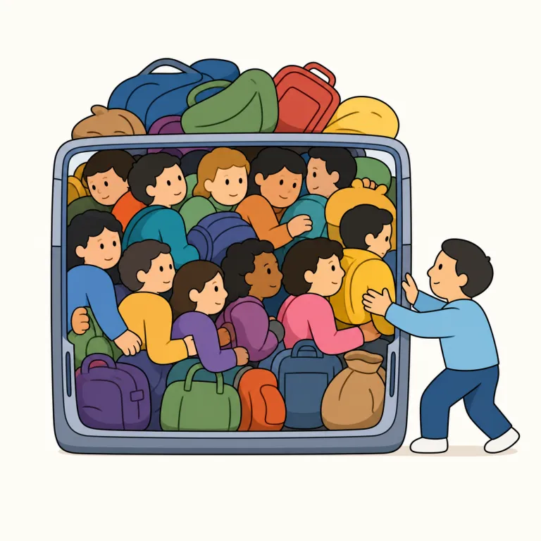 overcrowd（混雑させる・動詞）の覚え方イラスト — repellents は動詞 repel「追い払う、はねつける」から考えると覚えやすい名詞です