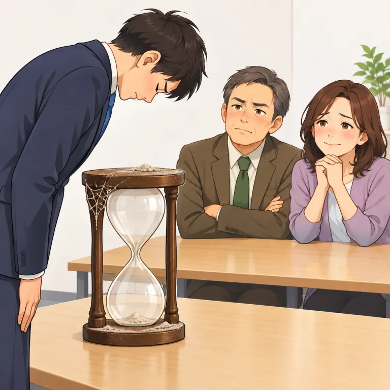 overdue（待望の・adjective）の覚え方イラスト