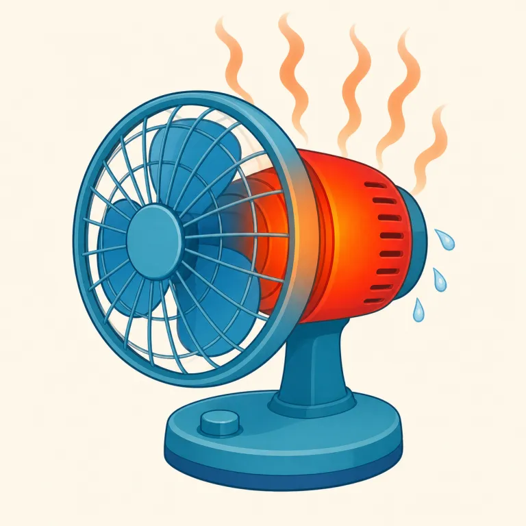 overheat（熱くなりすぎる・動詞）の覚え方イラスト