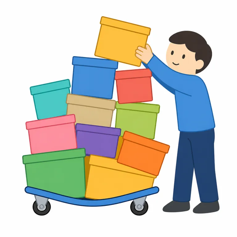 overload（過負荷にする・動詞）の覚え方イラスト — over + load で「積む・負わせる(load)量が over する」と捉えると覚えやすい語
