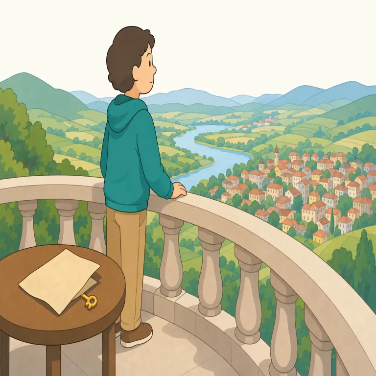 overlook（見渡す、見落とす・動詞）の覚え方イラスト — まず easy な look を軸に覚える