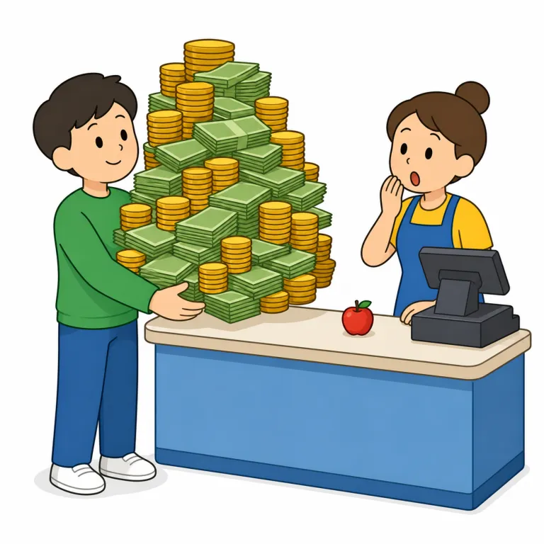 overpayingの覚え方イラスト