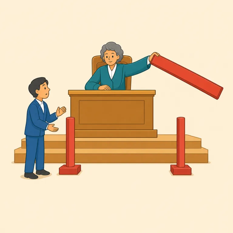 overrule（覆す・動詞）の覚え方イラスト — rule が「決める・支配する」だと分かれば、overrule は「その決定の上から、さらに rule する」と考えると入りやすいです