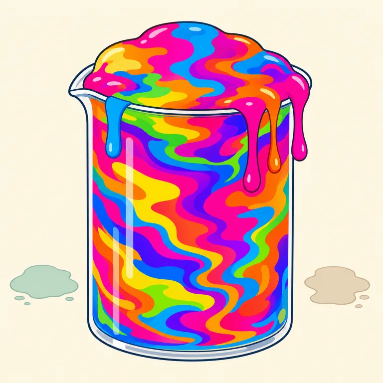 oversaturated（過飽和の、飽和しすぎた・形容詞）の覚え方イラスト — over は「やりすぎ」、saturated は「いっぱいに満たされた」と考えます