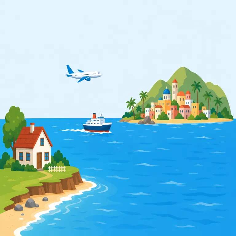 overseas（海外の・形容詞）の覚え方イラスト — 形容詞の overseas は「海外ラベルを名詞に貼る」と覚えると使いやすい