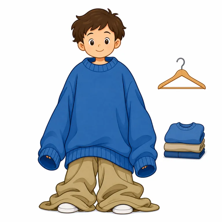 oversize（特大の・形容詞）の覚え方イラスト — over + size と分けると、「サイズを越えている」という中心イメージが見えます