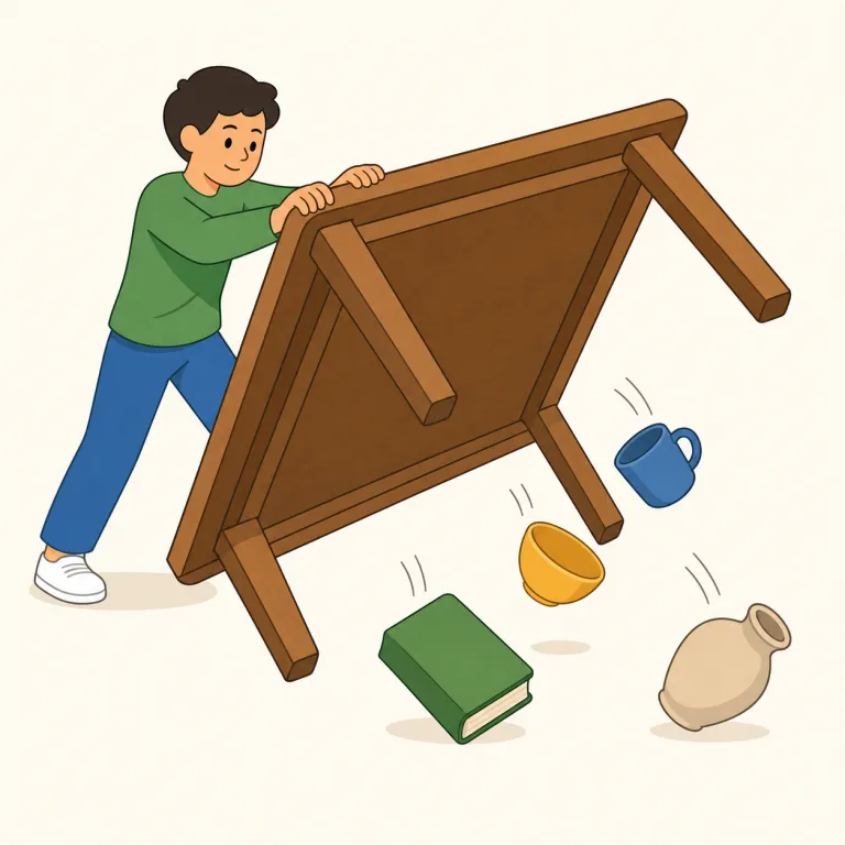 overturn（覆す、ひっくり返す・動詞）の覚え方イラスト — turn が「向きを変える」なら、overturn は「向きを完全にひっくり返して前の状態をだめにする」と捉えると覚えやすいです
