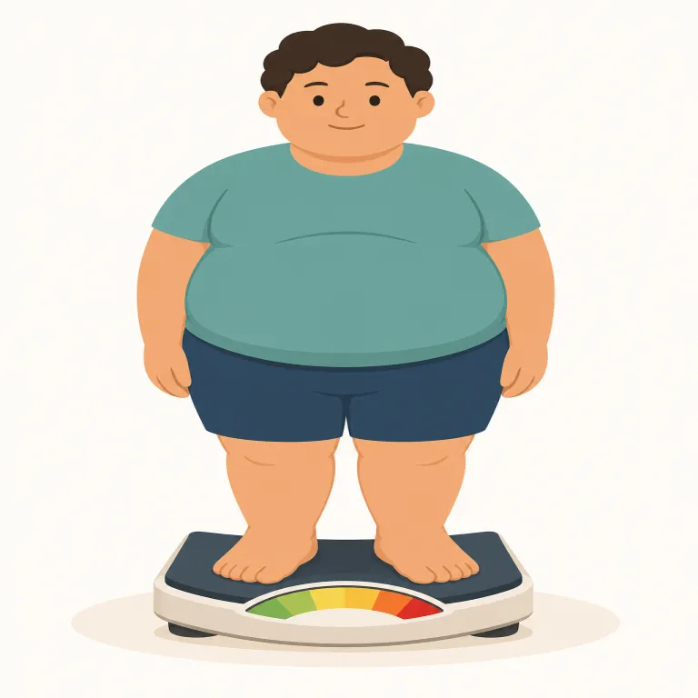 overweightの覚え方イラスト