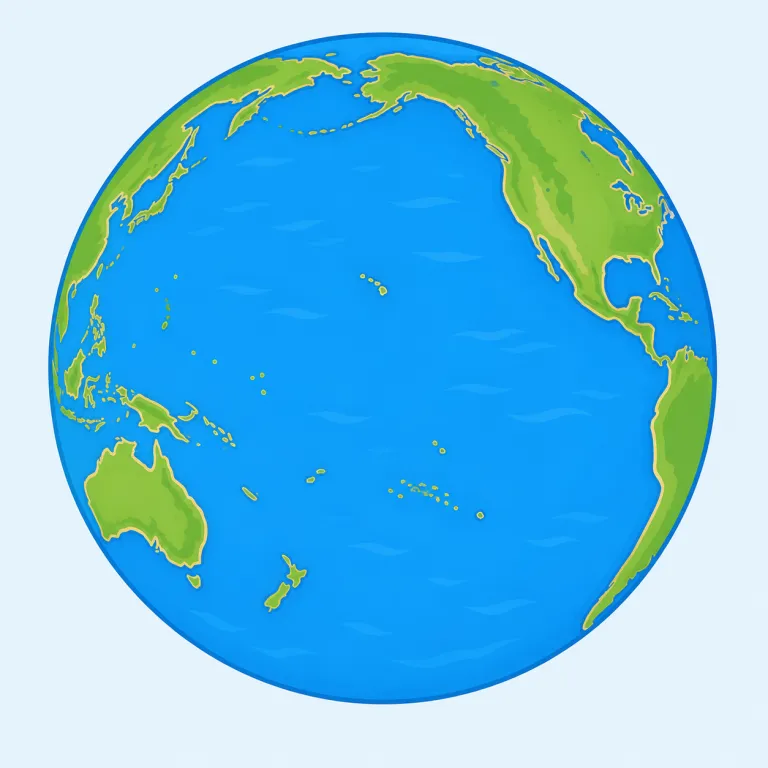 pacific（太平洋・名詞）の覚え方イラスト