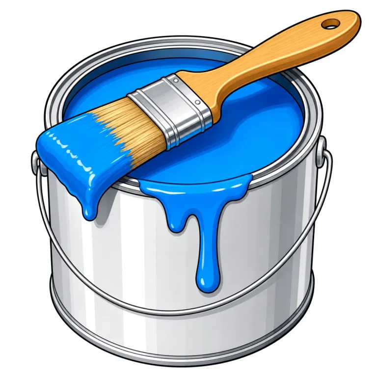 paint（ペンキ・noun）の覚え方イラスト