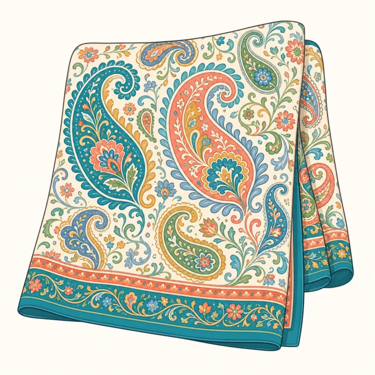 paisley（ペイズリー柄・名詞）の覚え方イラスト — paisley はまず「柄の名前」として覚えると定着しやすい語です