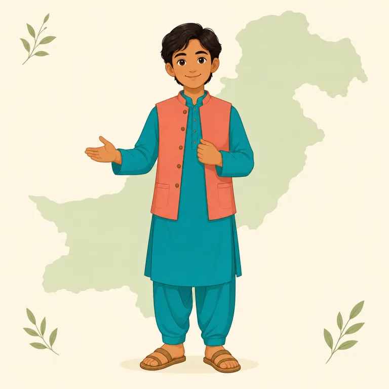 pakistani（パキスタンの）の覚え方イラスト — 国名の Pakistan を見たら、そこに nationality の形が乗った語だと考えると覚えやすい