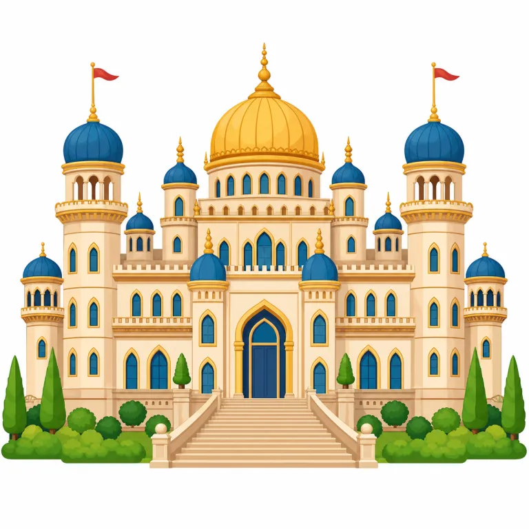 palace（宮殿・名詞）の覚え方イラスト — まず house よりはるかに大きい「王族・国家元首クラスの住まい」として覚える