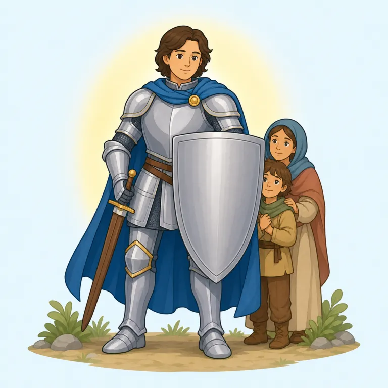 paladin（パラディン・名詞）の覚え方イラスト — knight（騎士）に holy / sacred の要素を重ねて覚えると定着しやすい語