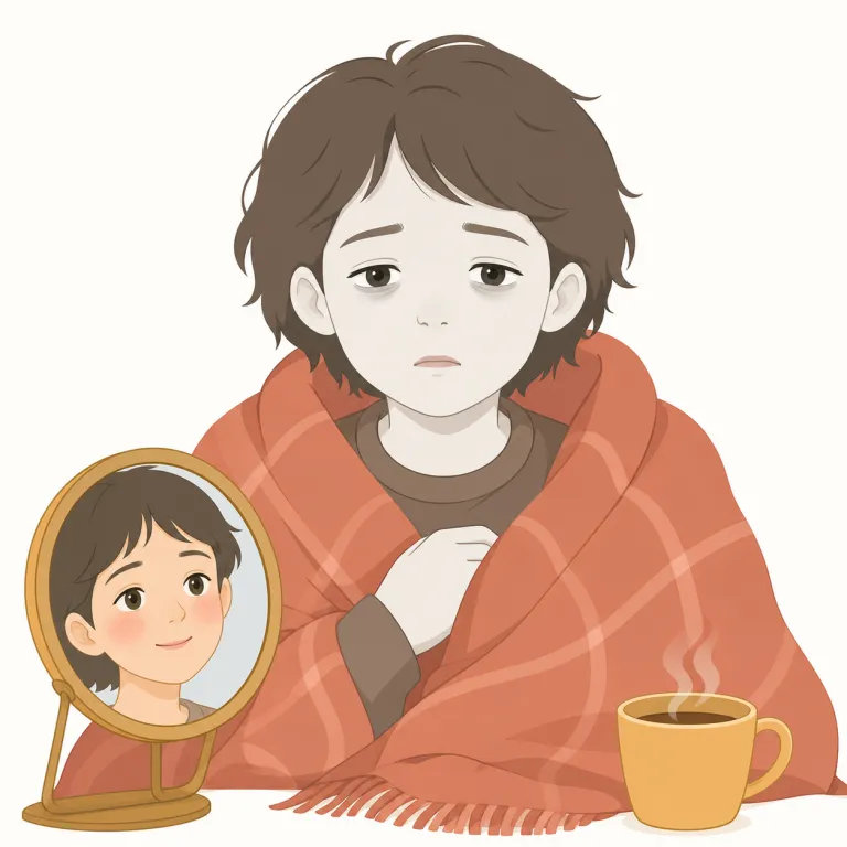 pallor（蒼白・名詞）の覚え方イラスト — pale を知っていれば覚えやすい語で、pallor は「青白さ・血の気のなさ」を名詞でまとめた形