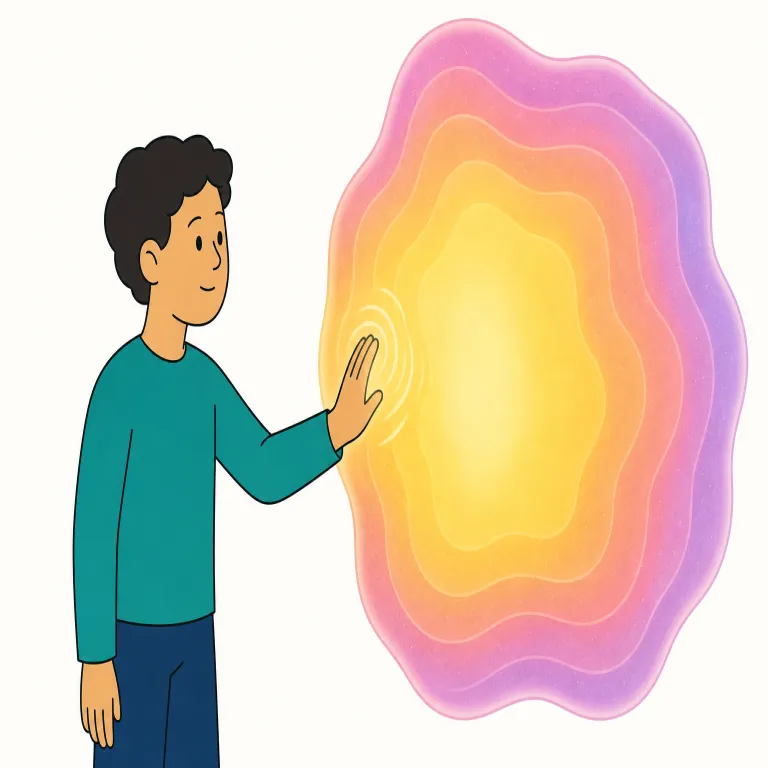 palpably（明らかに・副詞）の覚え方イラスト — palpably は palpable に -ly が付いた副詞で、「感じ取れるほど明らかに」と覚えます