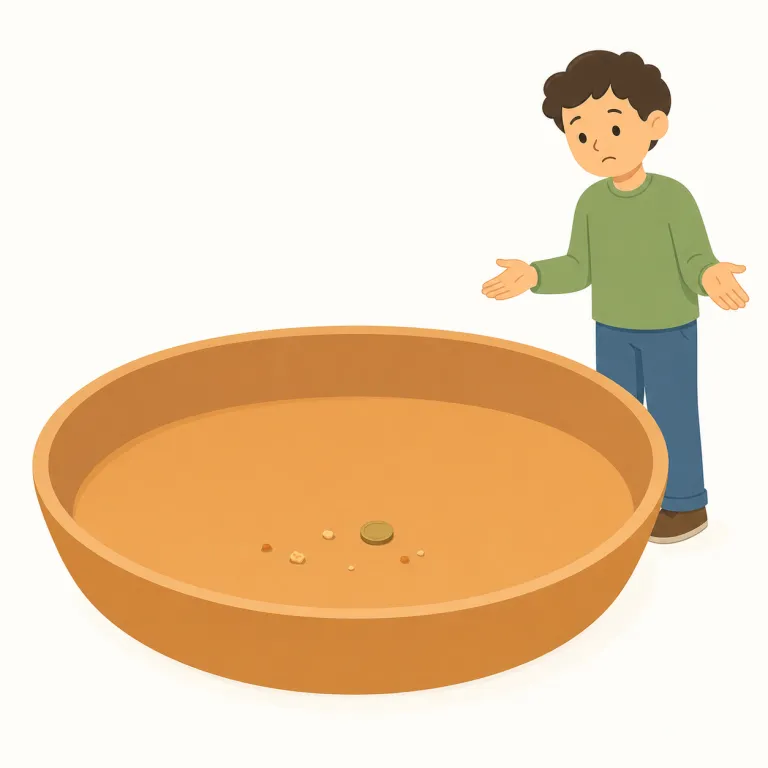 paltry（取るに足りない・形容詞）の覚え方イラスト — paltry は small の単なる「小さい」ではなく、value や importance が低くて相手にする価値がない、という評価を含みます