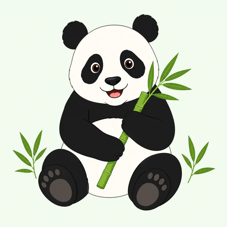 panda（パンダ・名詞）の覚え方イラスト