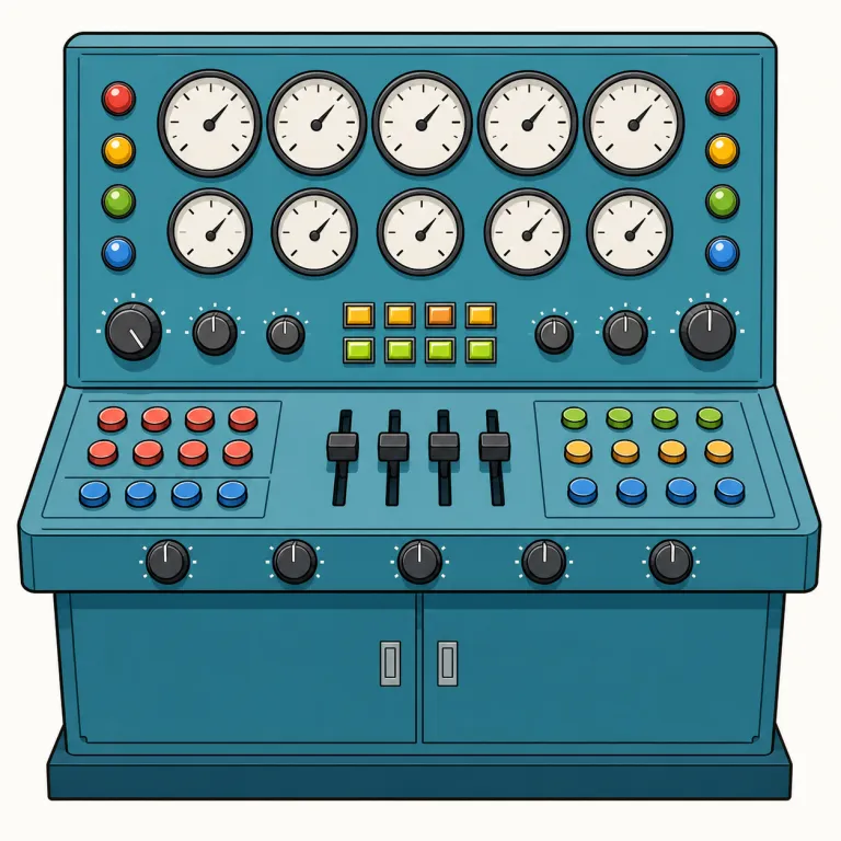 panel（操作盤、計器盤・noun）の覚え方イラスト