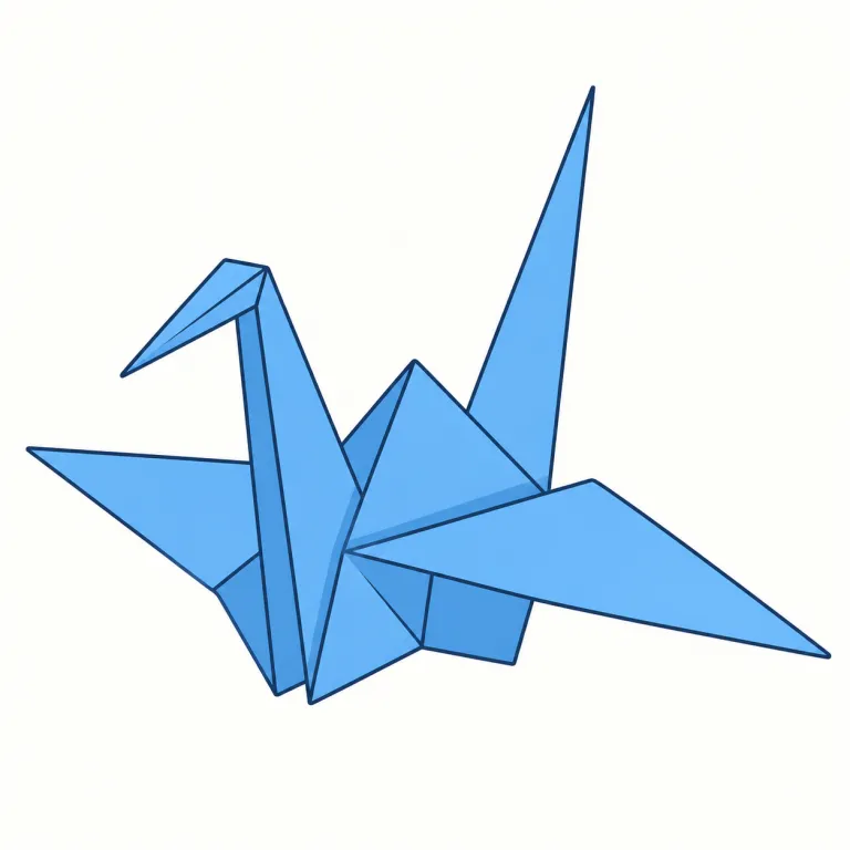 paper crane（折り鶴・名詞）の覚え方イラスト — paper + crane にそのまま分けて覚えるのが近道