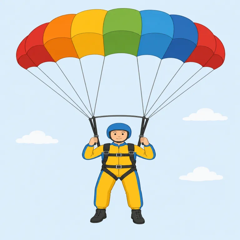 parachutistの覚え方イラスト
