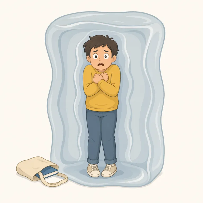 paralysing（麻痺させるような・形容詞）の覚え方イラスト — paralyse（麻痺させる）に -ing が付いた形で、「人や感情をそうさせる側」の形容詞