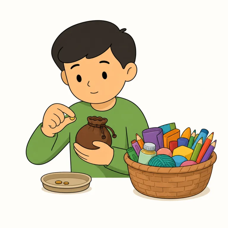 parsimonious（倹約的な・形容詞）の覚え方イラスト — まず parsimony（けちさ・極端な倹約）という名詞を親にして覚えると定着しやすい