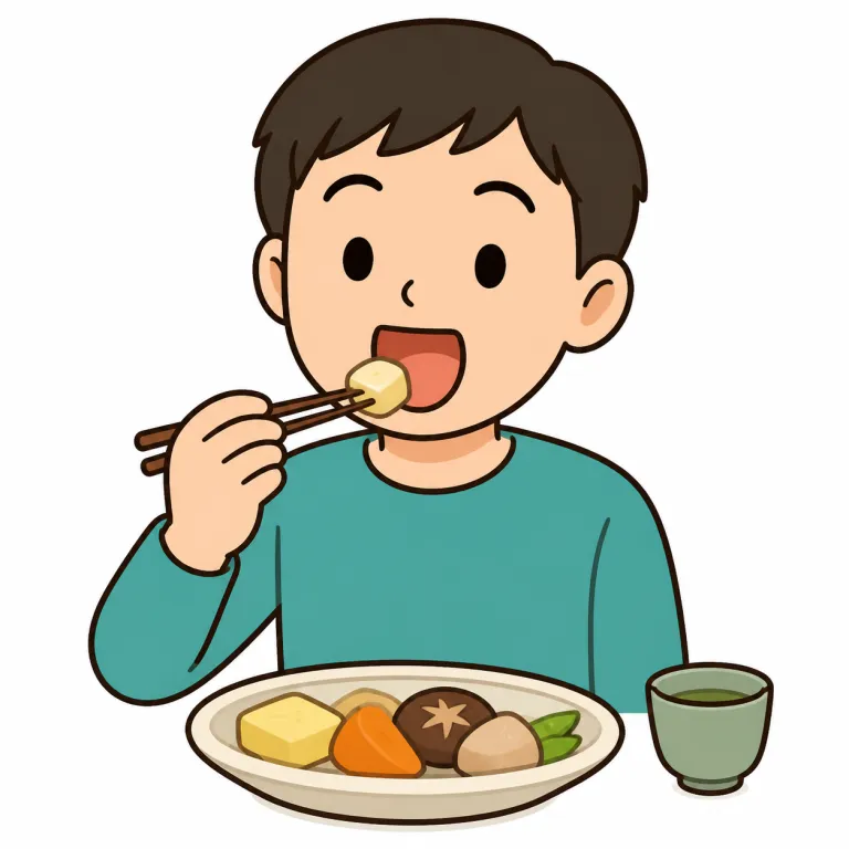partake（食べ物や飲み物を口にする・動詞）の覚え方イラスト