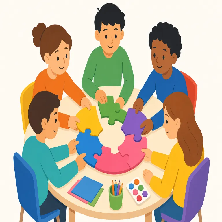 participation（参加・名詞）の覚え方イラスト — participation は動詞 participate in「参加する」に -ation が付いた名詞で、「参加すること」「参加の度合い」を表します