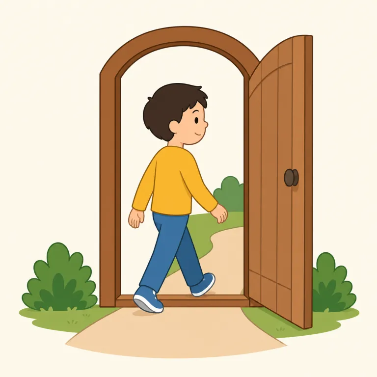 pass（通行証、入場券・名詞）の覚え方イラスト — pass はまず基本の「通る・通す」を思い出し、その「通り道」が名詞になると、山を越えるための通路＝峠になる、とつなげると覚えやすいです