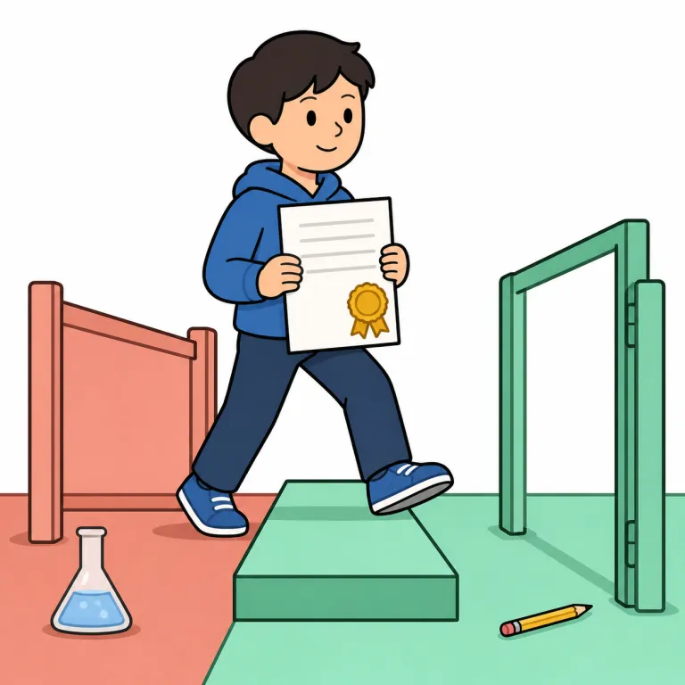 pass（合格・noun）の覚え方イラスト