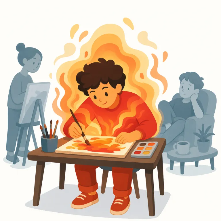 passionate（情熱的な・形容詞）の覚え方イラスト — passion（情熱）が分かれば、そのまま「情熱を持った」という形容詞だと取れます