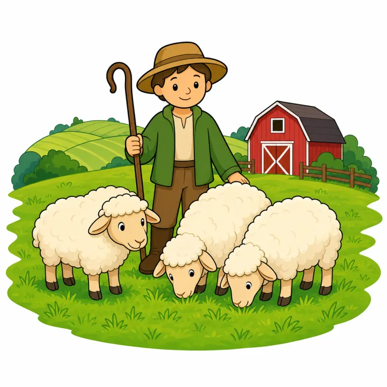 pastoral（田園の、牧畜の・adjective）の覚え方イラスト