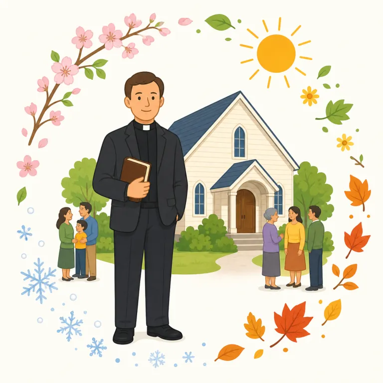 pastorate（牧師の職・名詞）の覚え方イラスト — pastor は「牧師」