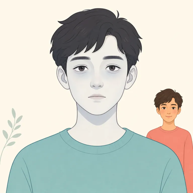 pasty（青白い・形容詞）の覚え方イラスト — paste を知っていると覚えやすい語