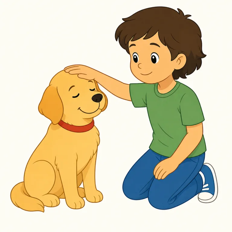 pat（軽くたたく・動詞）の覚え方イラスト — pat はまず動詞の「軽くポンとたたく」を思い出し、その1回分が名詞になったと覚えると定着しやすいです
