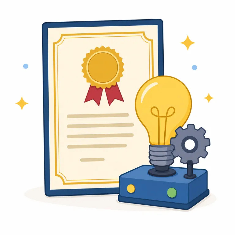 patent（特許・名詞）の覚え方イラスト — 名詞の patent は「発明を公に説明する代わりに、政府から独占権をもらう仕組み」と覚えると実務的です