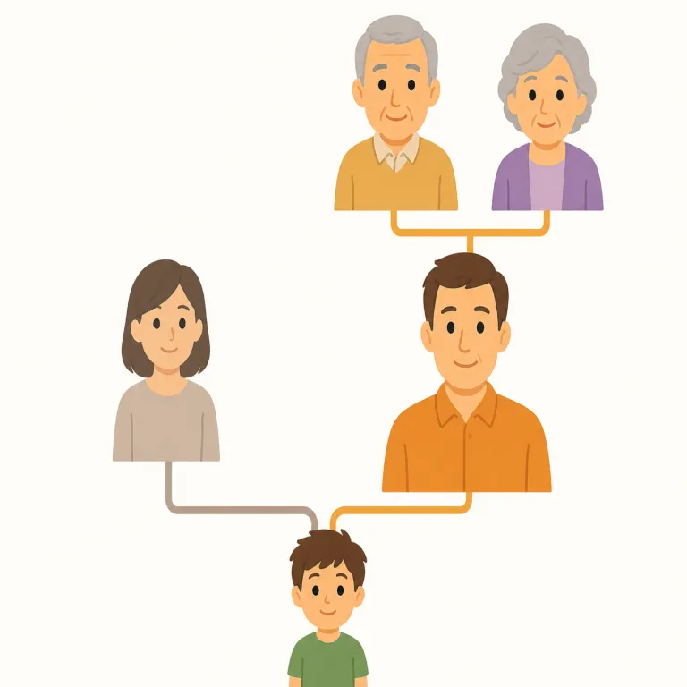 paternal（父親の・形容詞）の覚え方イラスト