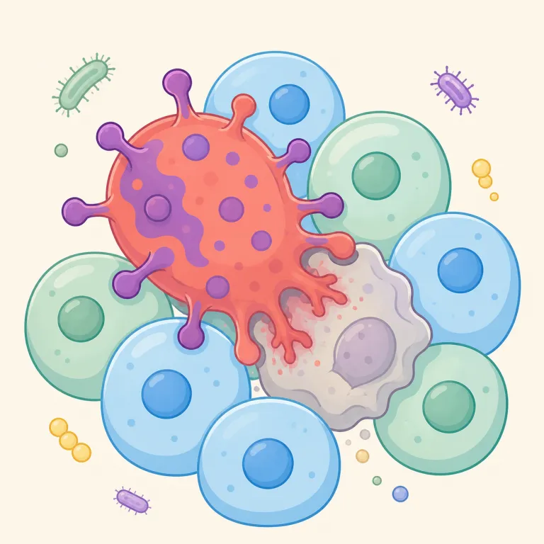pathogenic（病原性のある・形容詞）の覚え方イラスト — まず pathogen（病原体）を先に覚え、そこから pathogenic を広げると定着しやすいです