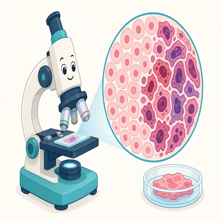 pathological（病理学の・adjective）の覚え方イラスト