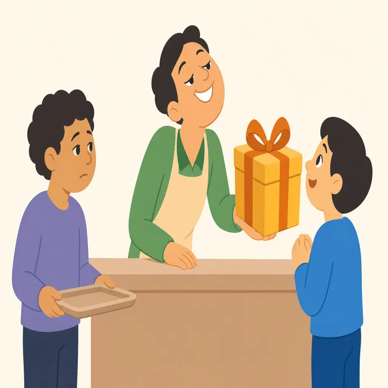 patronise（ひいきにする／見下す・動詞）の覚え方イラスト — patron を知っていると核がつかみやすい語
