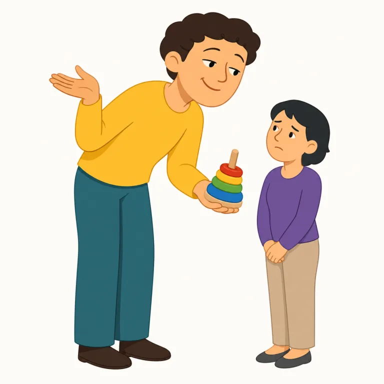 patronising（上から目線の・形容詞）の覚え方イラスト