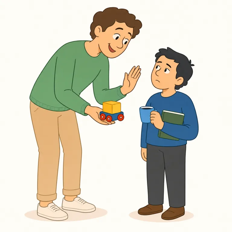 patronizing（恩着せがましい・形容詞）の覚え方イラスト — patron を「店や芸術家を支える人・後ろ盾」と知っていると覚えやすい