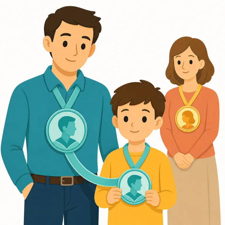 patronymic（父称の・形容詞）の覚え方イラスト — patronymic は、まず personal name や surname と同じ「名前まわりの語」として覚えると定着しやすいです